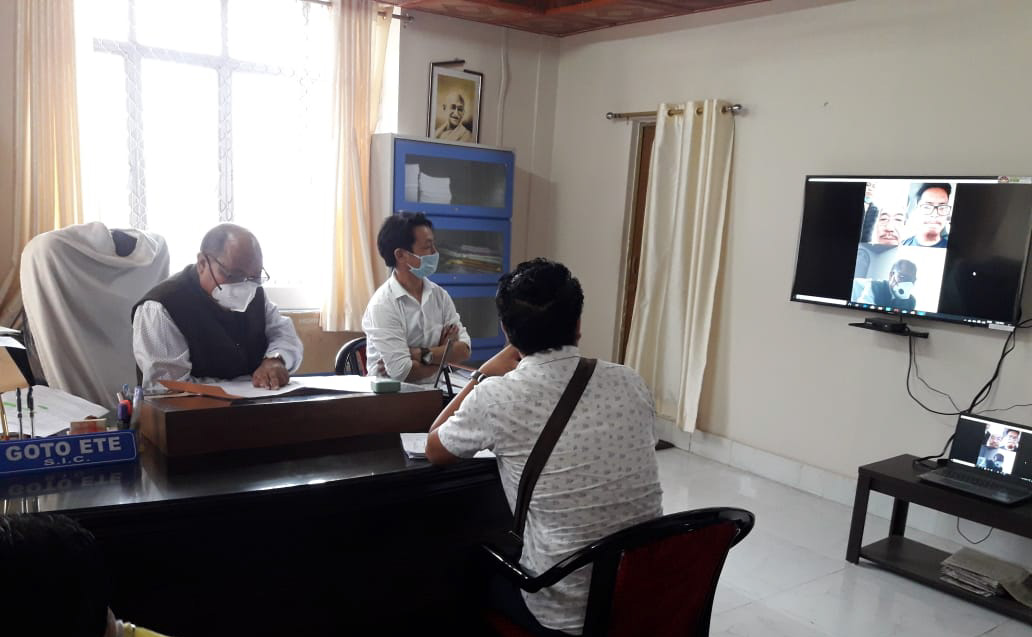 Online Video Conferencing Hearing session in the Hon'ble Court of Shri Goto Ete (SIC) on 22th May 2020.